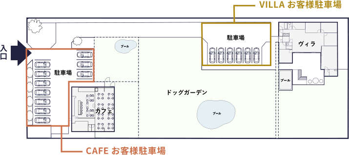 フォレストガーデン菰野の駐車場の見取り図